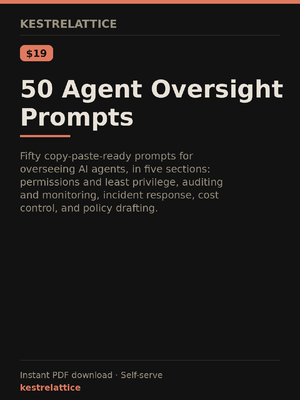 50 Agent Oversight Prompts cover