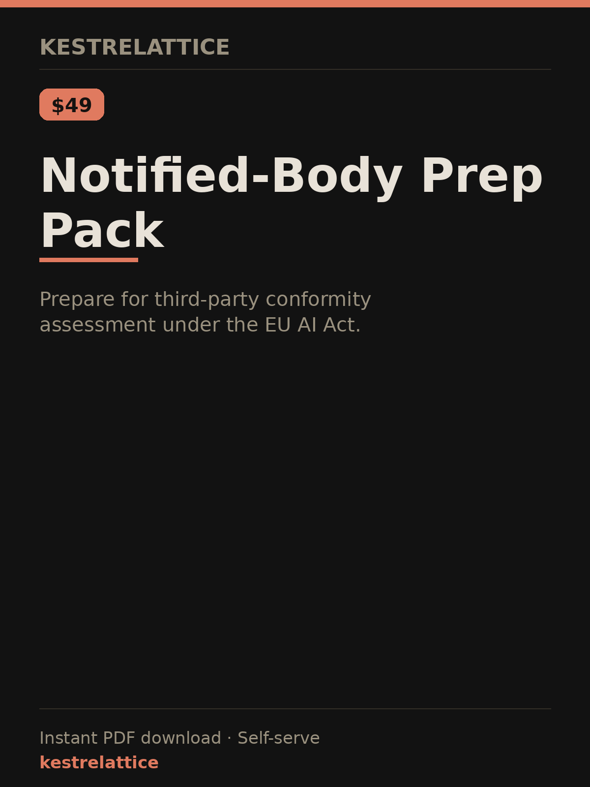 Notified-Body Prep Pack cover