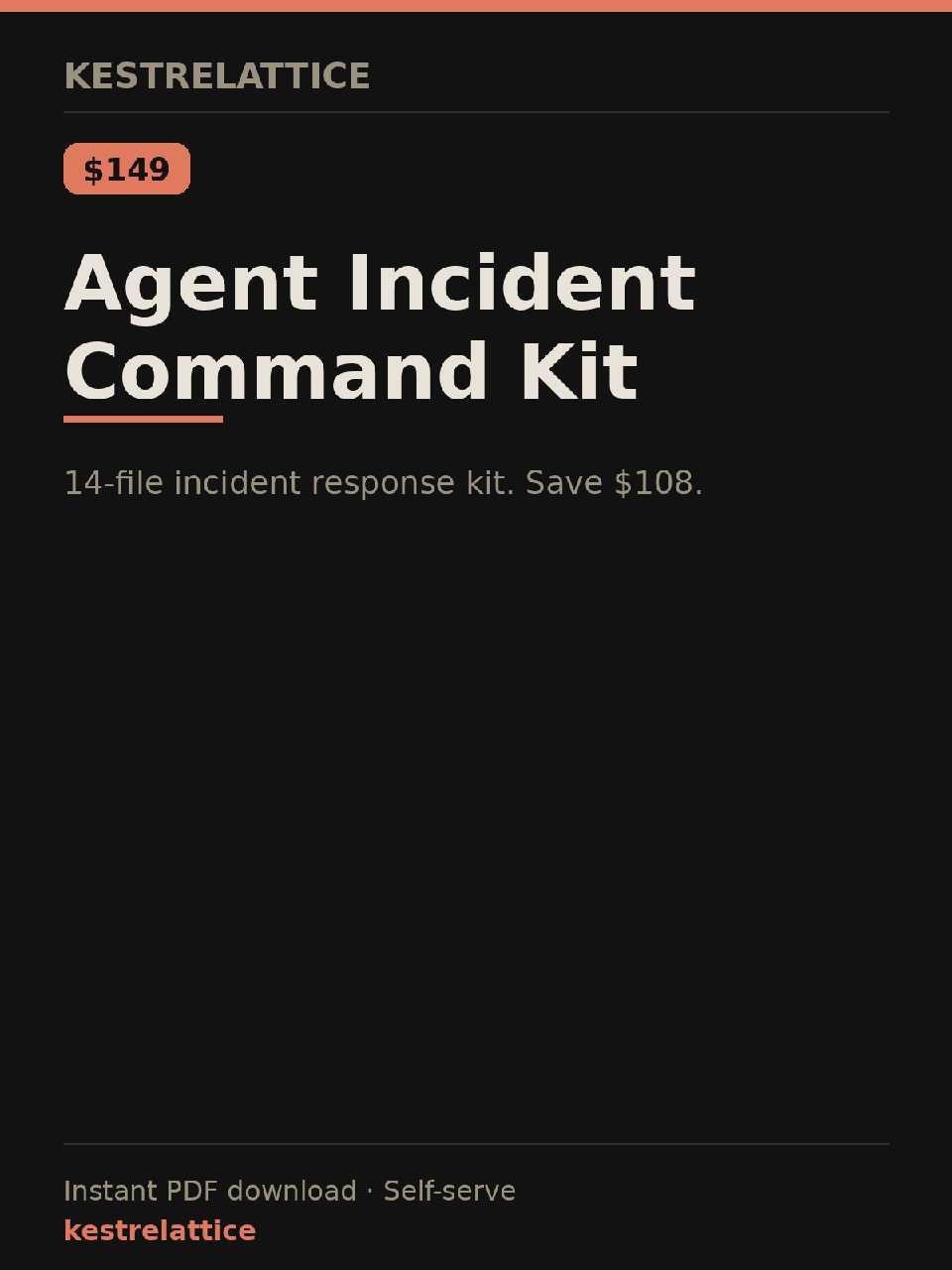 Agent Incident Command Kit cover