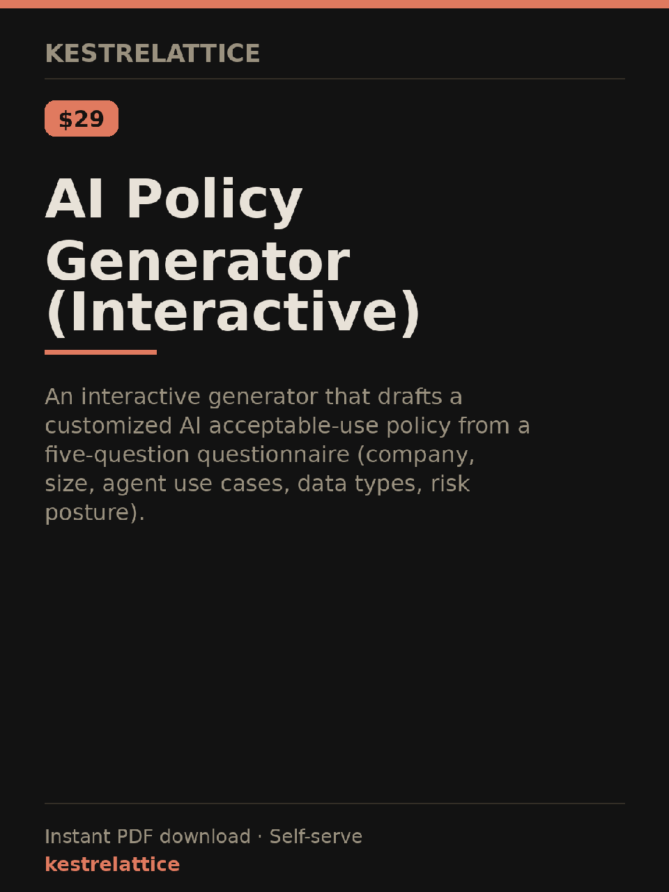 AI Policy Generator (Interactive) cover