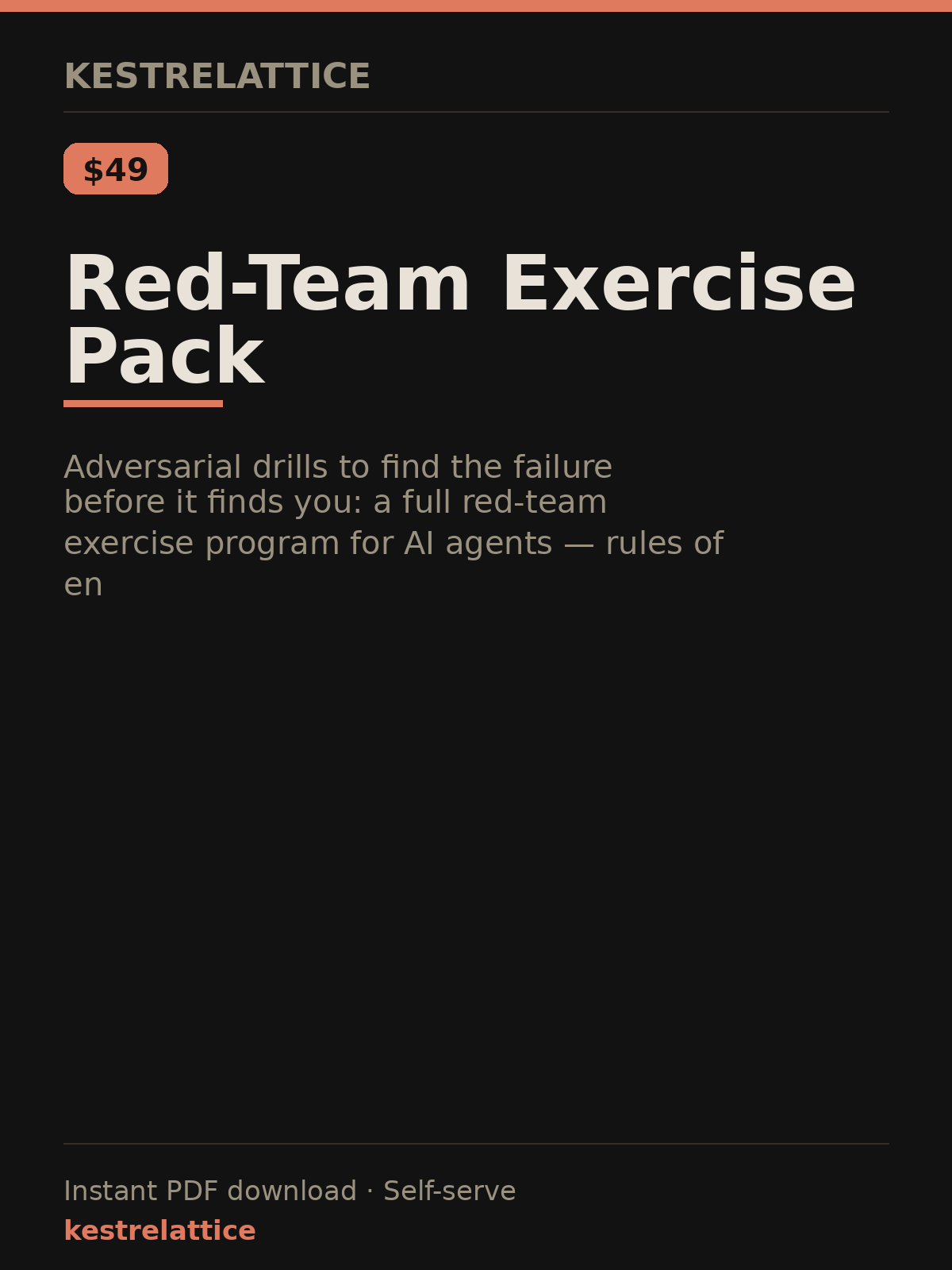 Red-Team Exercise Pack cover