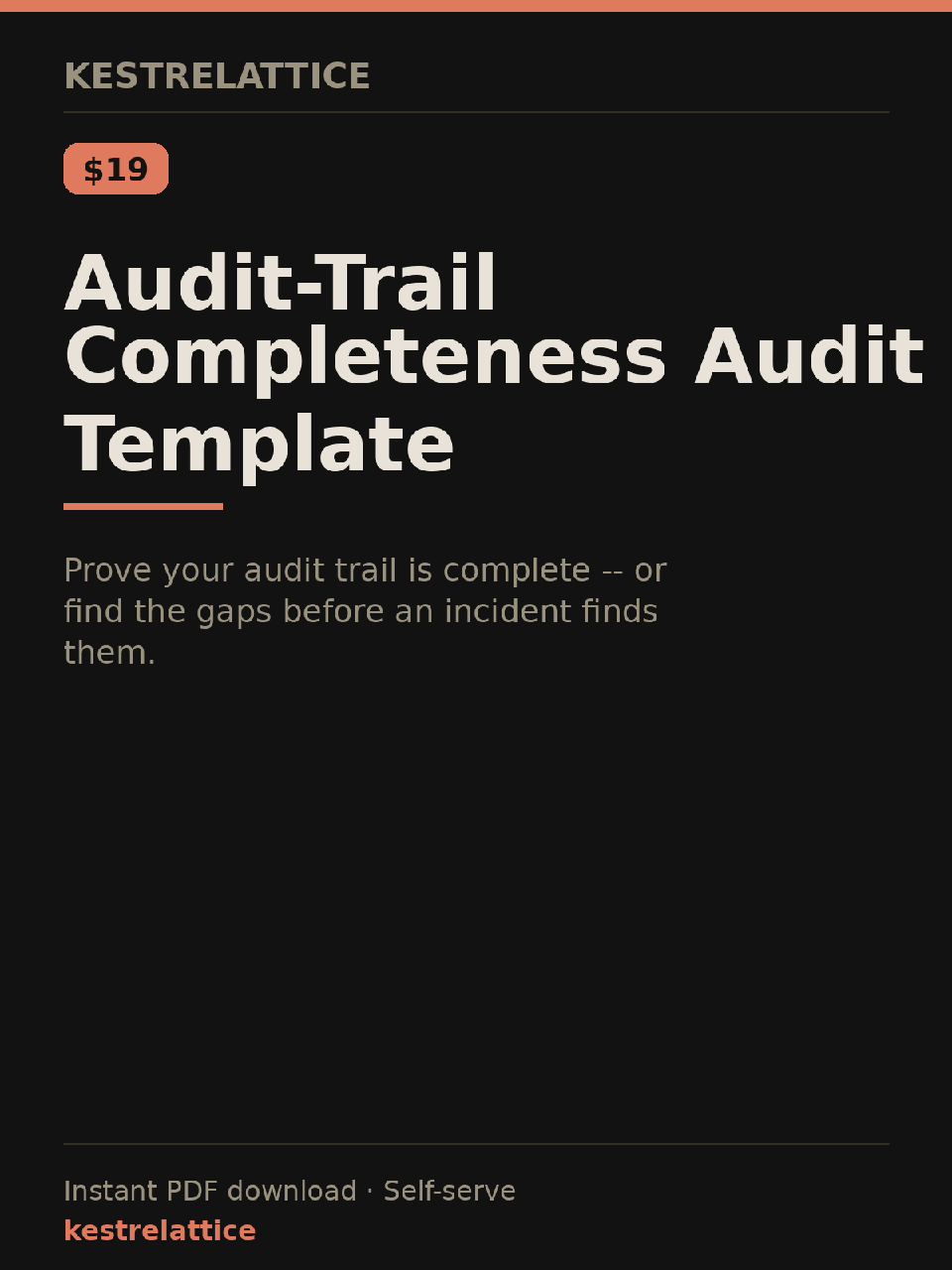 Audit-Trail Completeness Audit Template cover