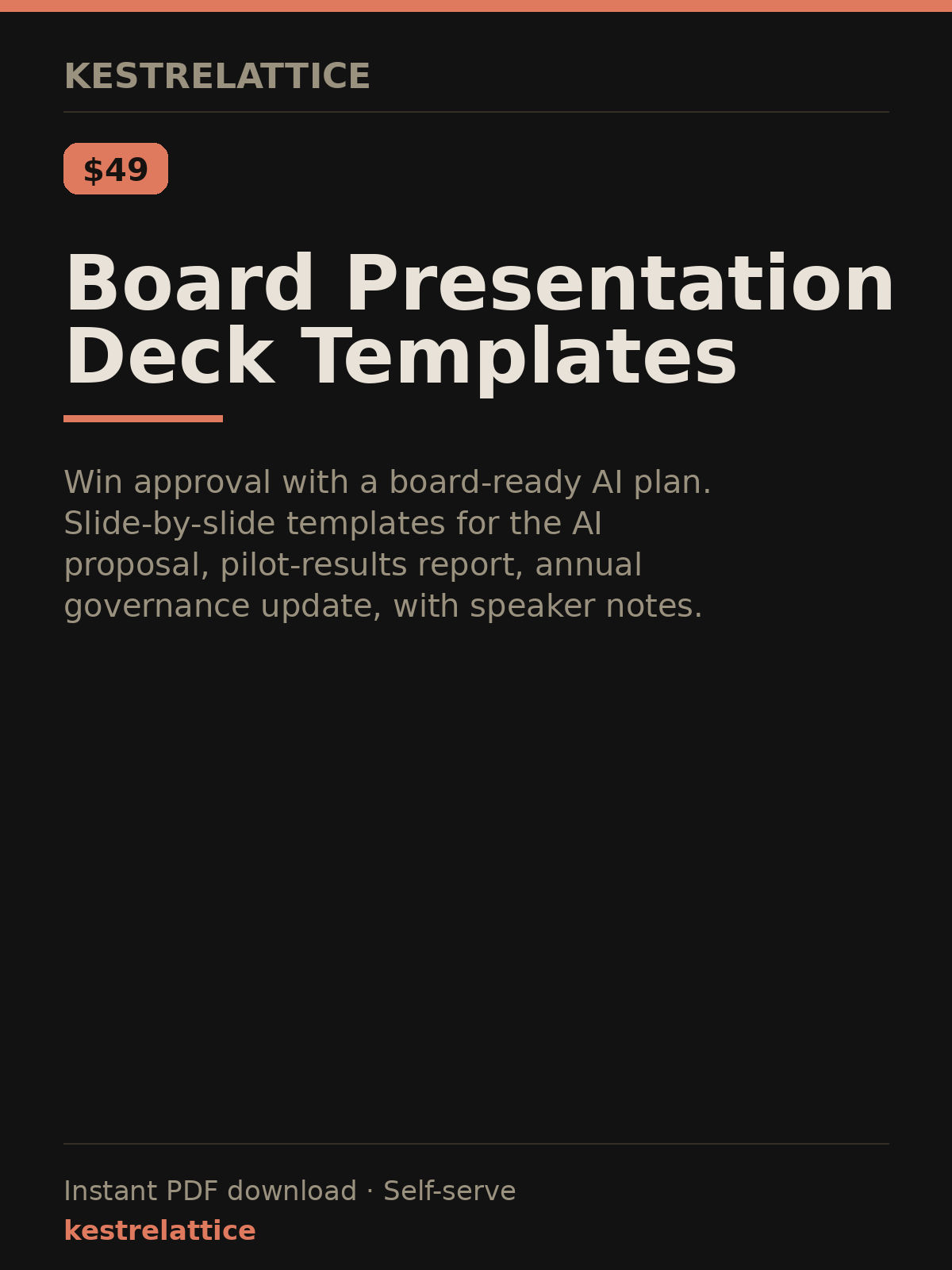 Board Presentation Deck Templates cover