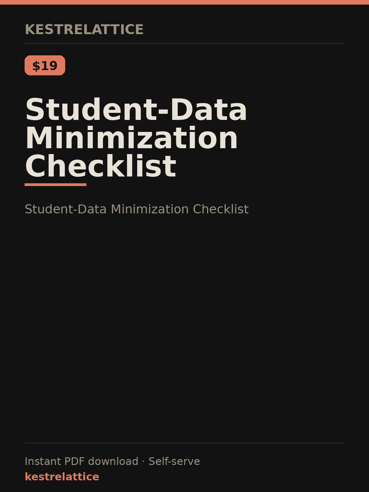 Student-Data Minimization Checklist cover