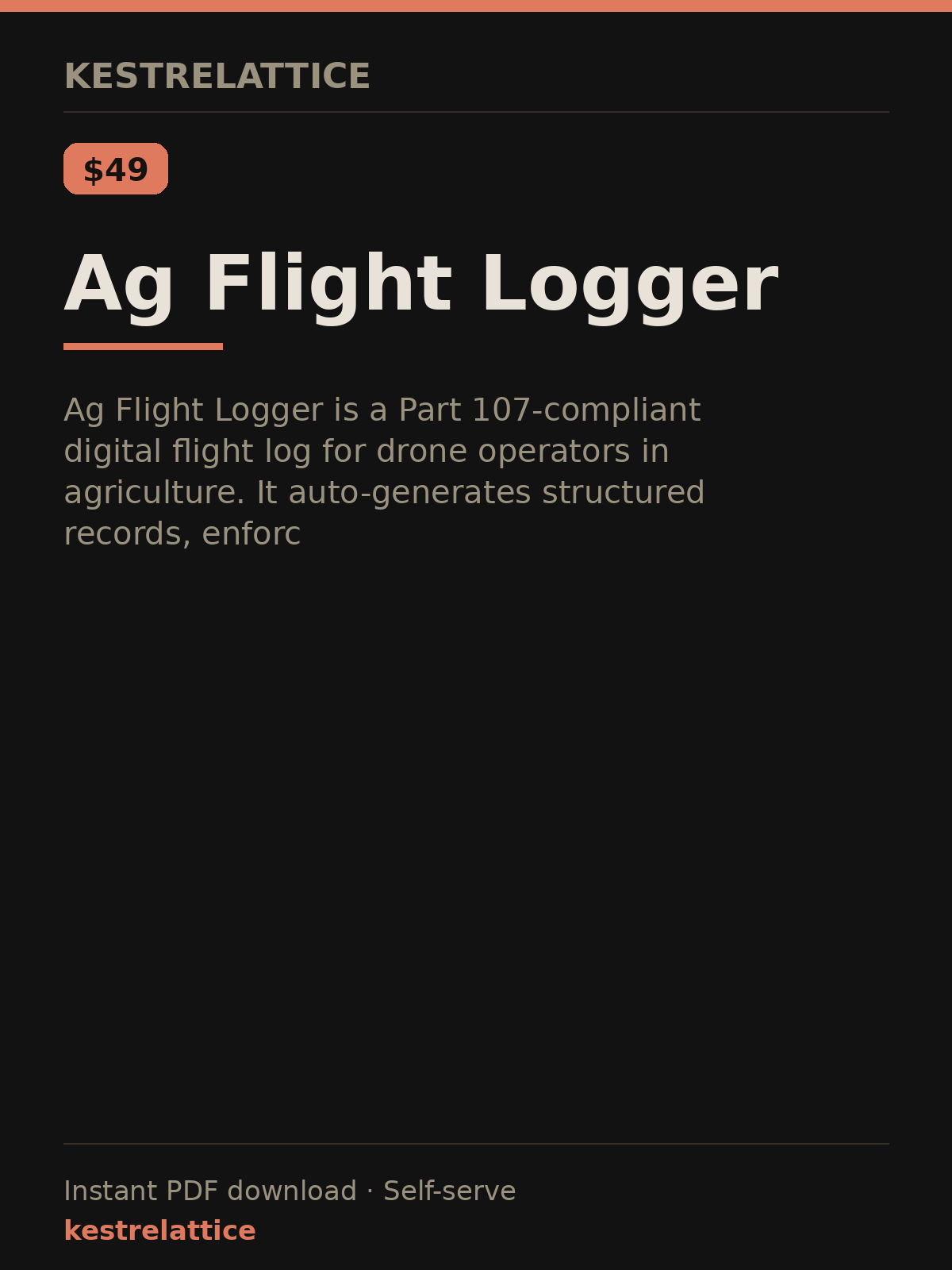 Ag Flight Logger cover