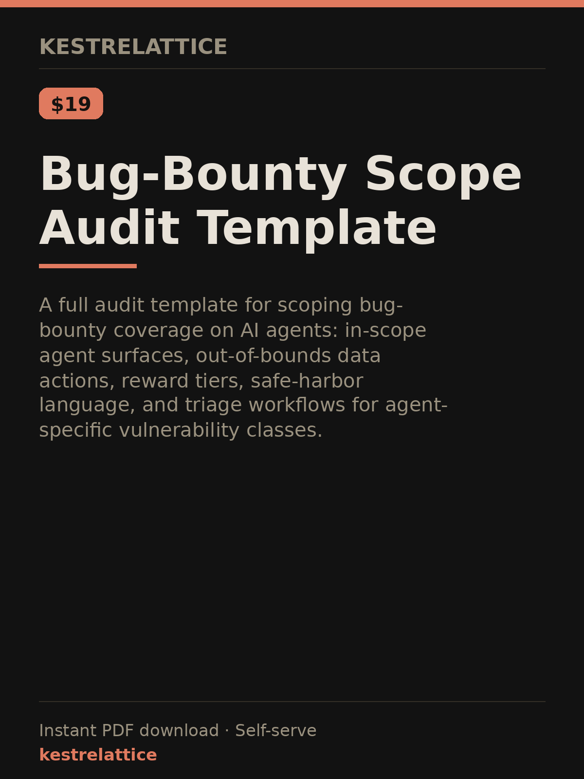 Bug-Bounty Scope Audit Template cover