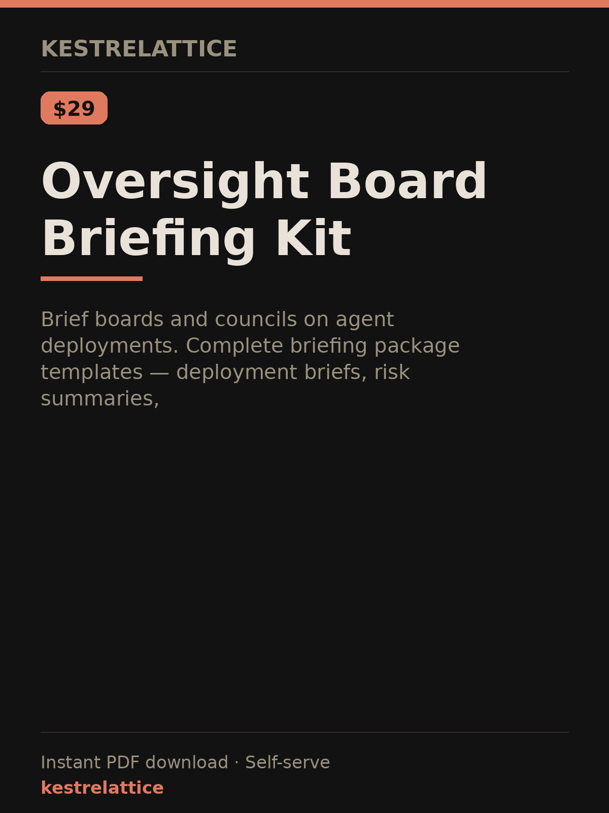 Oversight Board Briefing Kit cover