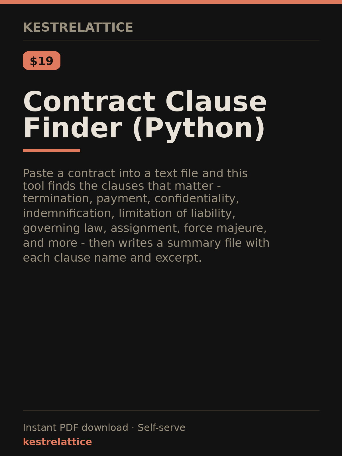 Contract Clause Finder (Python) cover