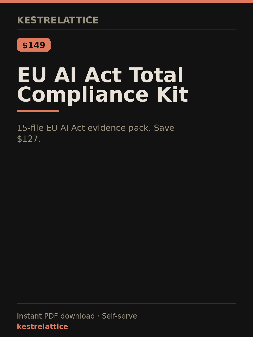 EU AI Act Total Compliance Kit cover