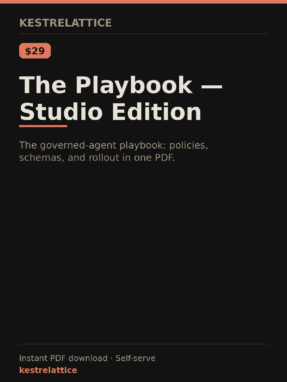 The Playbook — Studio Edition cover