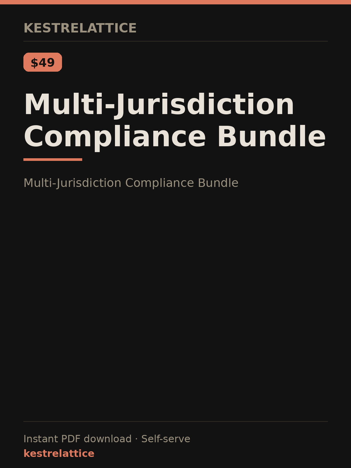 Multi-Jurisdiction Compliance Bundle cover
