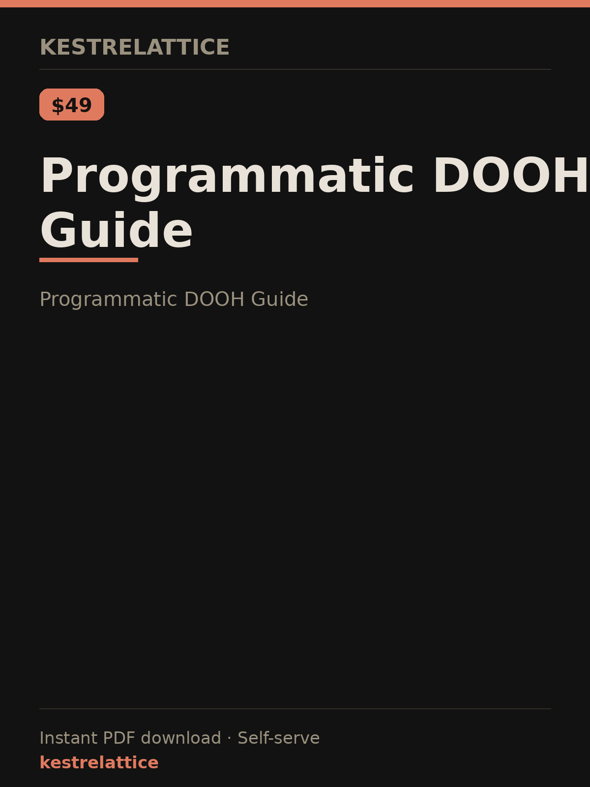 Programmatic DOOH Guide cover