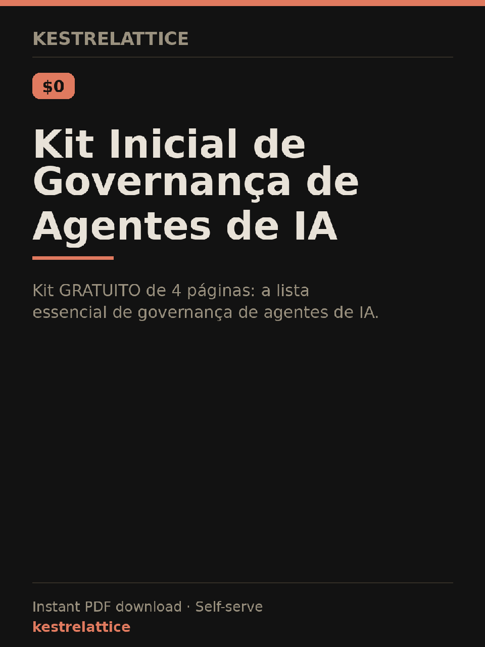 Kit Inicial de Governança de Agentes de IA cover