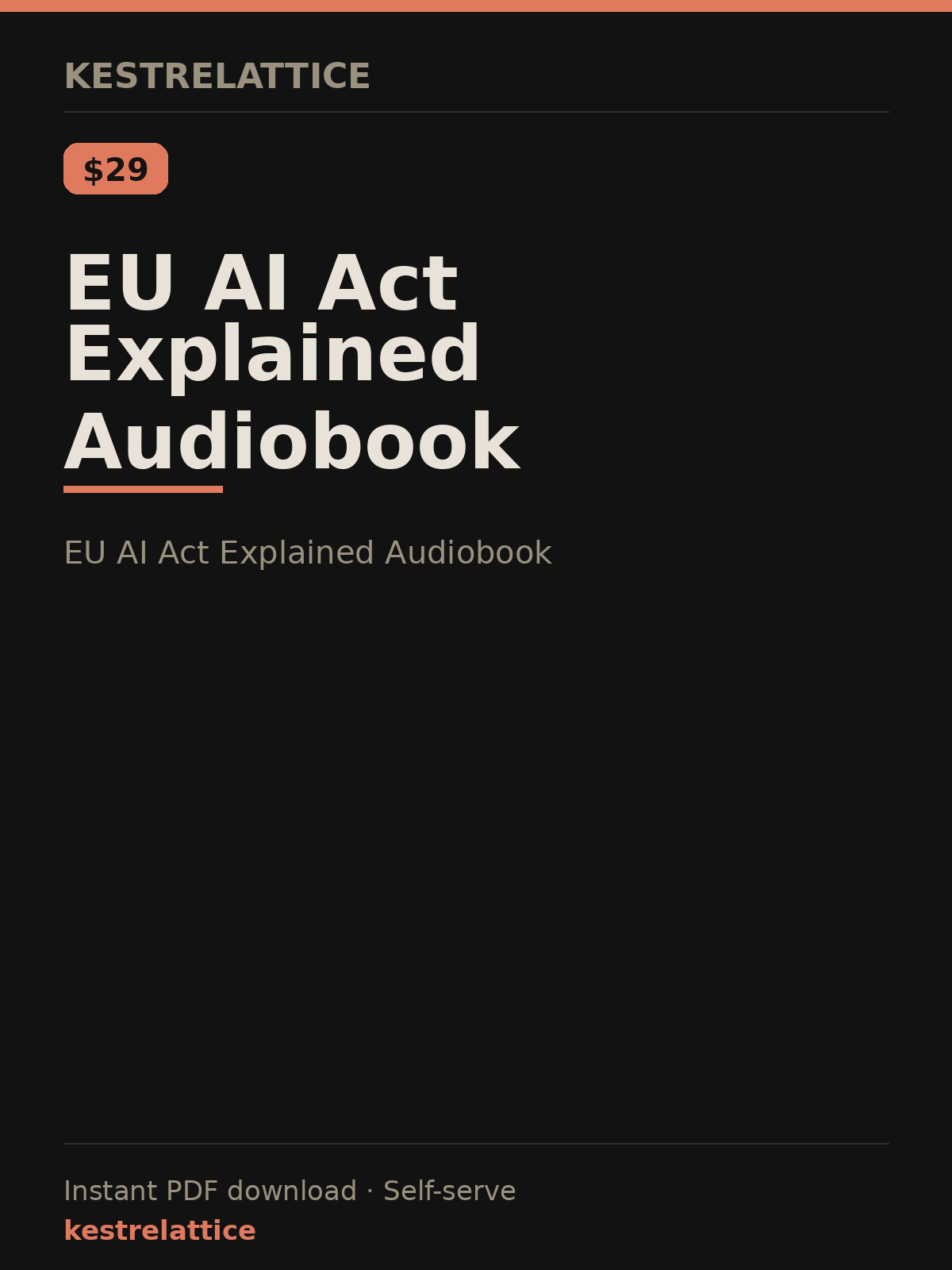 EU AI Act Explained Audiobook cover