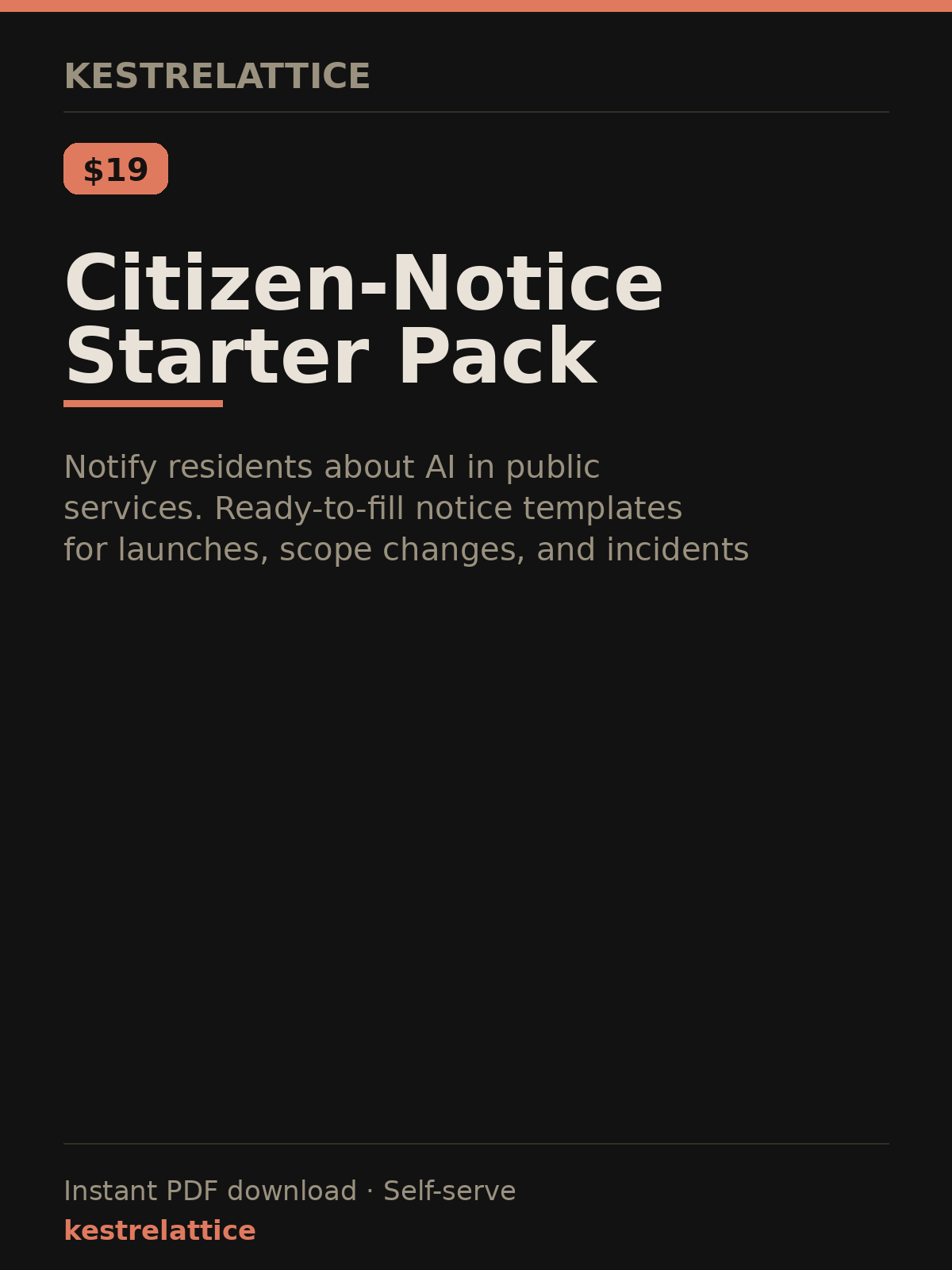 Citizen-Notice Starter Pack cover