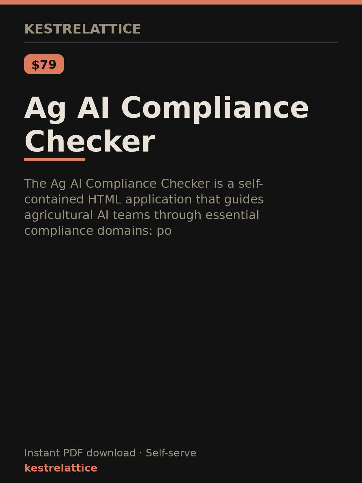 Ag AI Compliance Checker cover