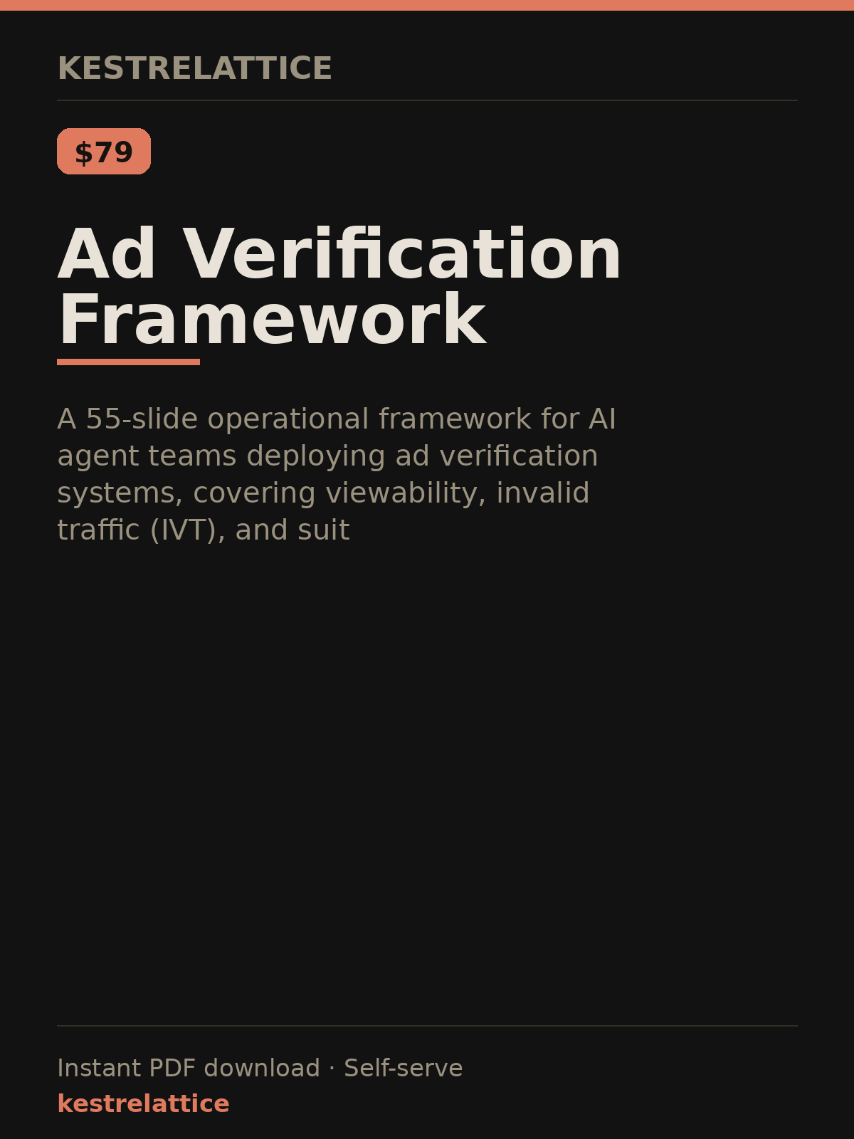 Ad Verification Framework cover