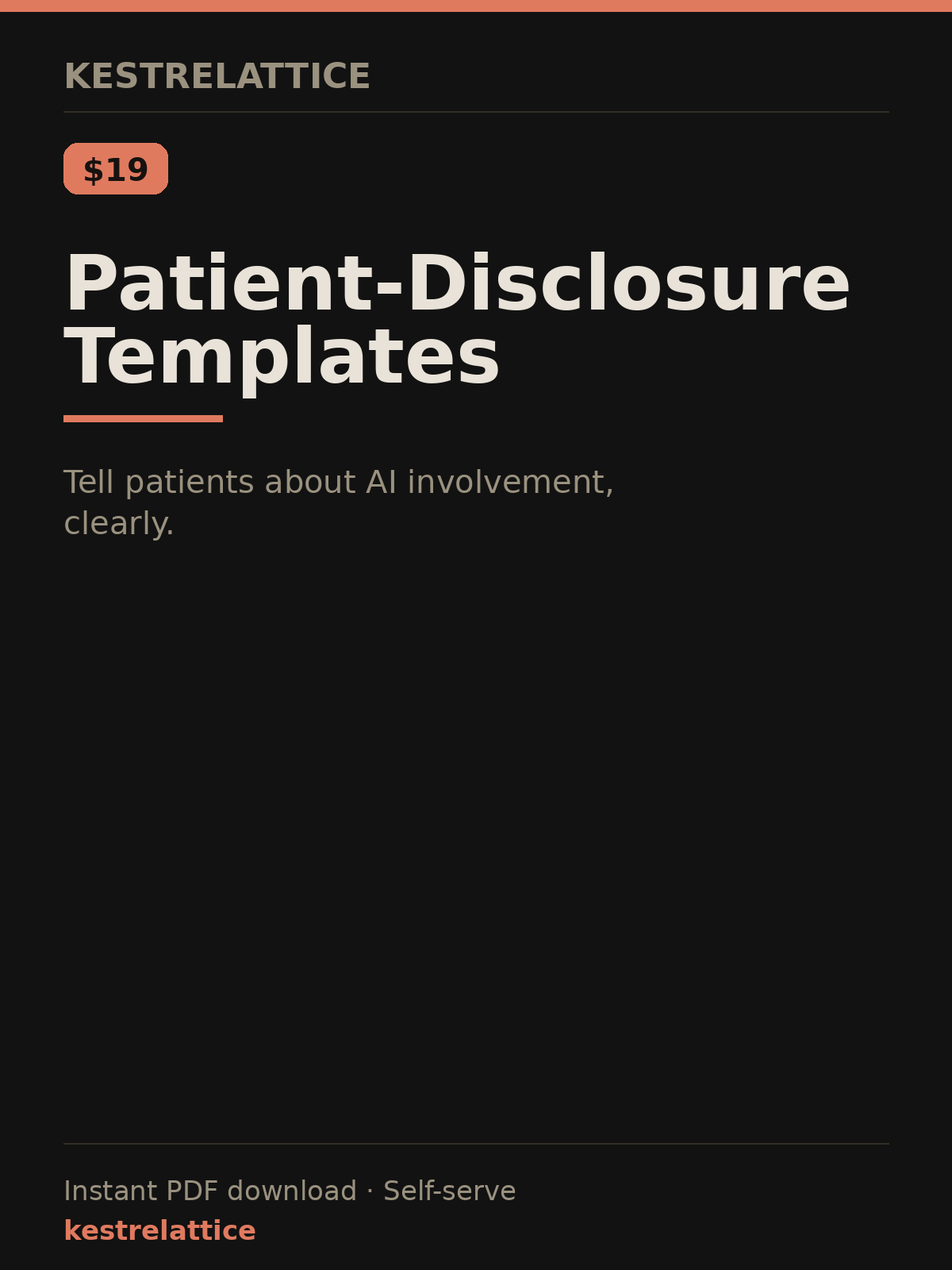 Patient-Disclosure Templates cover