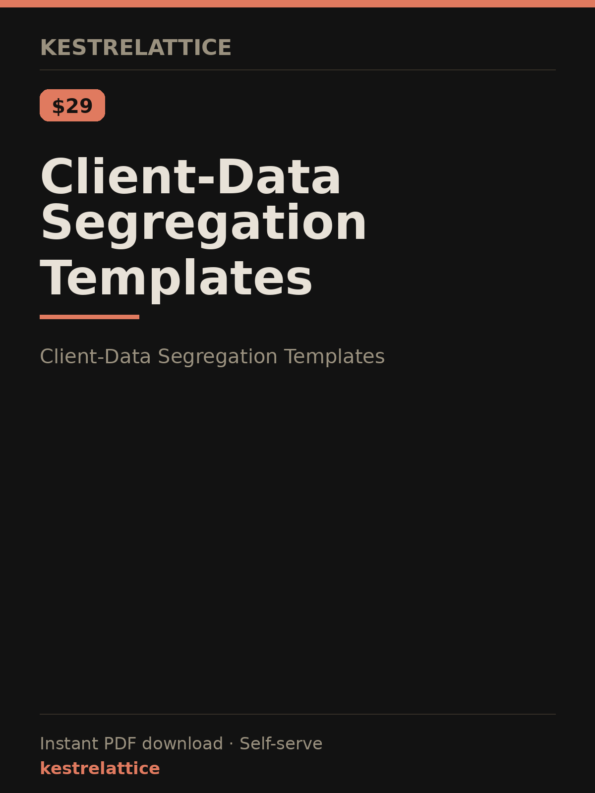 Client-Data Segregation Templates cover