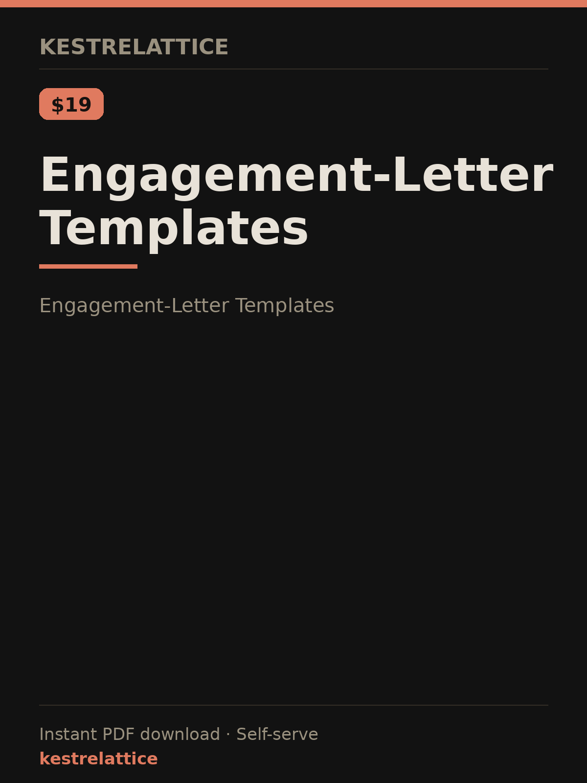 Engagement-Letter Templates cover