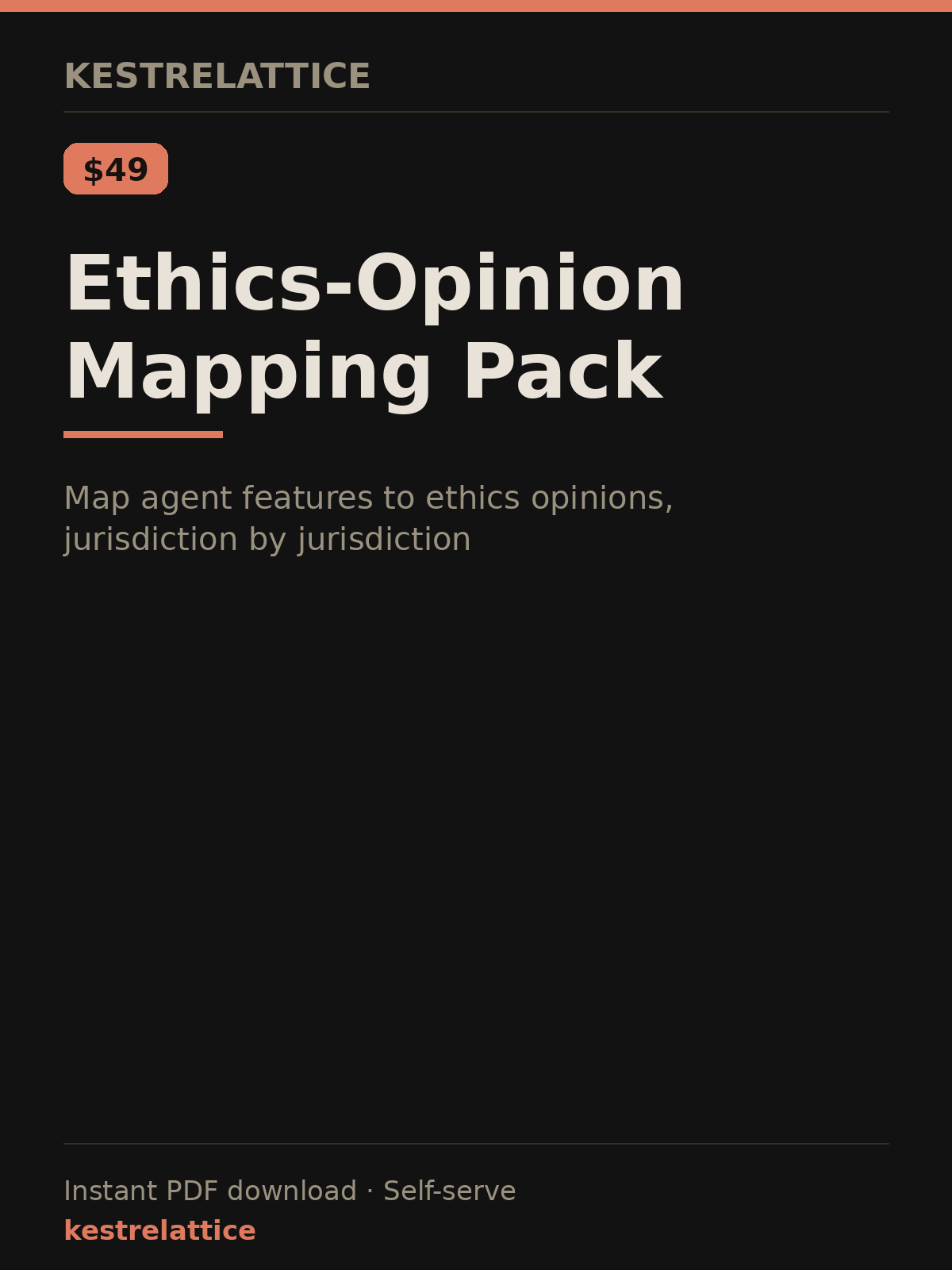 Ethics-Opinion Mapping Pack cover