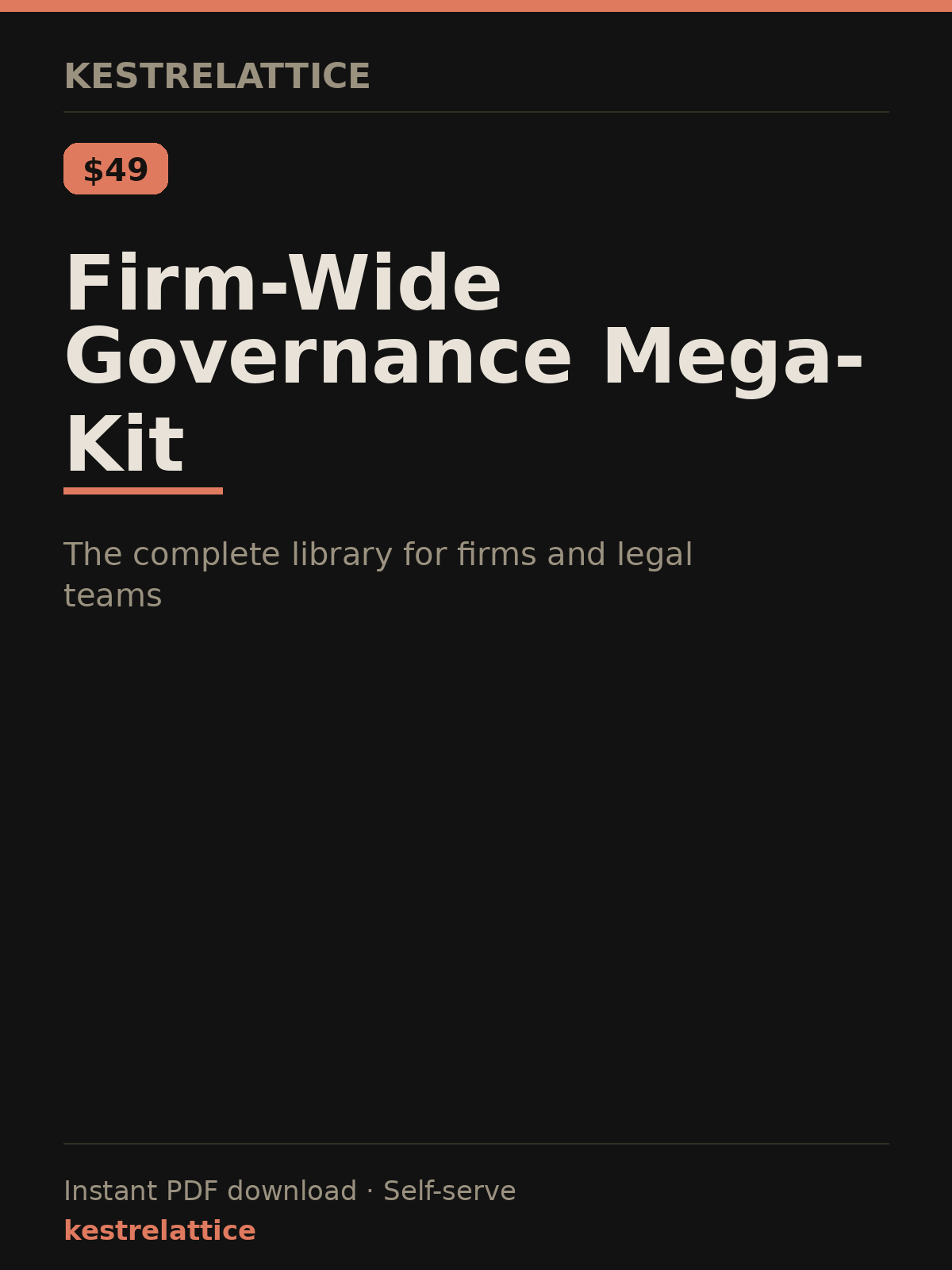 Firm-Wide Governance Mega-Kit cover