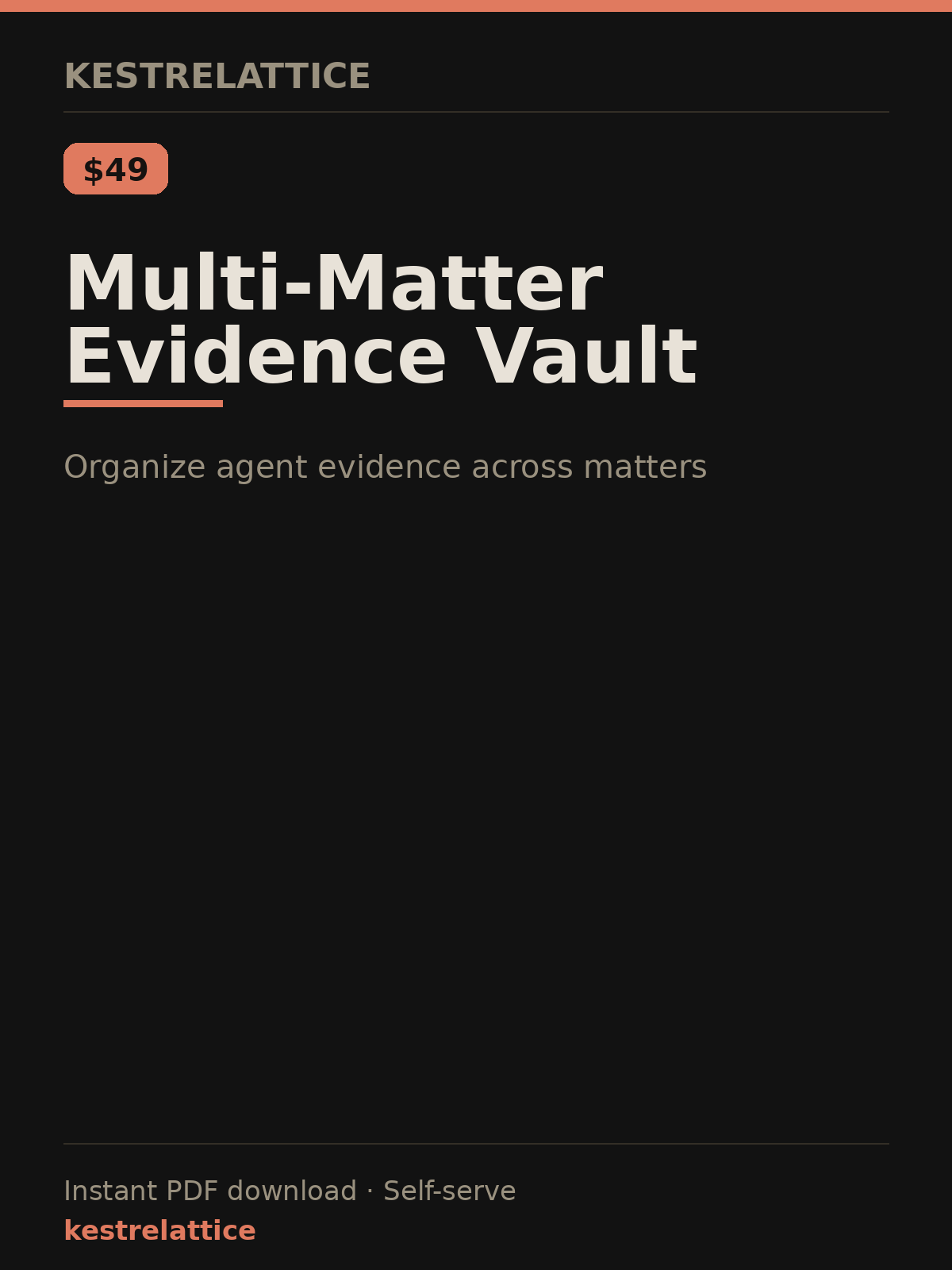 Multi-Matter Evidence Vault cover