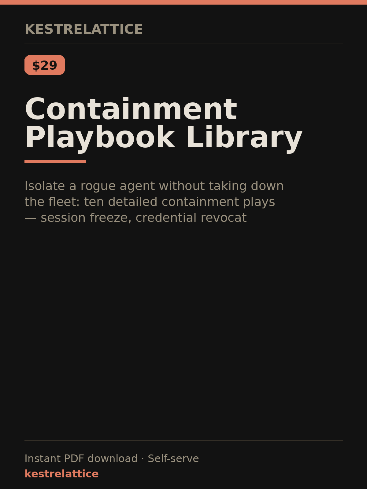 Containment Playbook Library cover