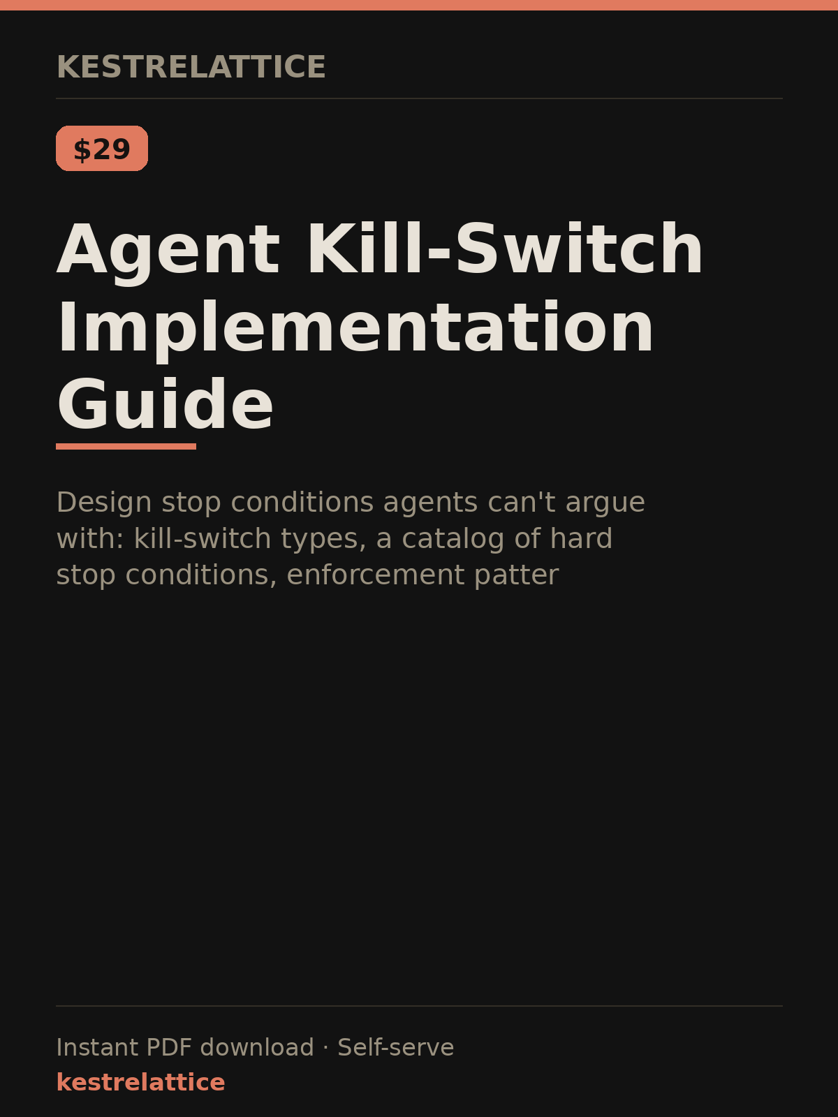 Agent Kill-Switch Implementation Guide cover