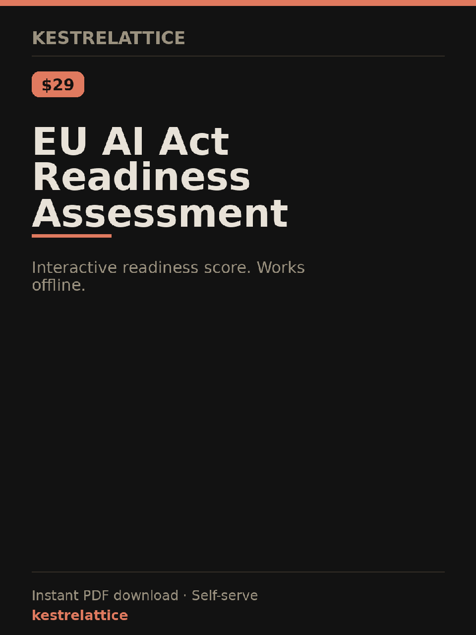 EU AI Act Readiness Assessment cover