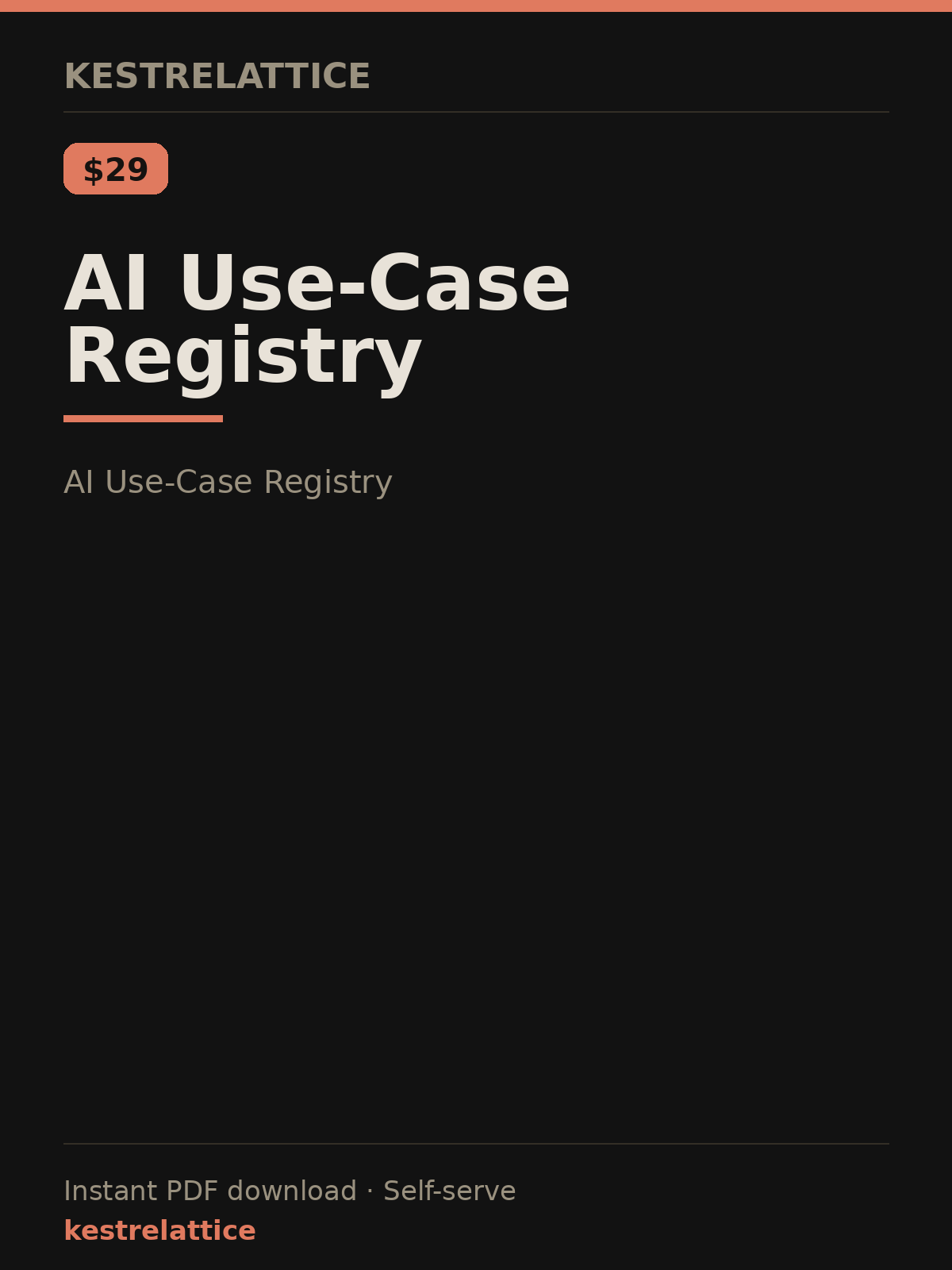 AI Use-Case Registry cover
