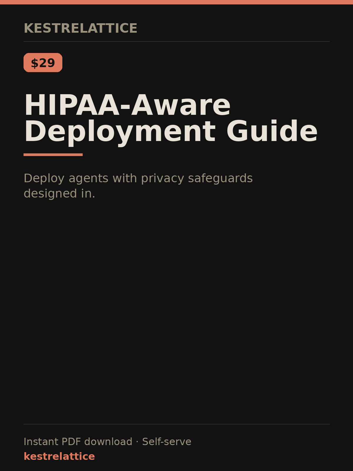 HIPAA-Aware Deployment Guide cover