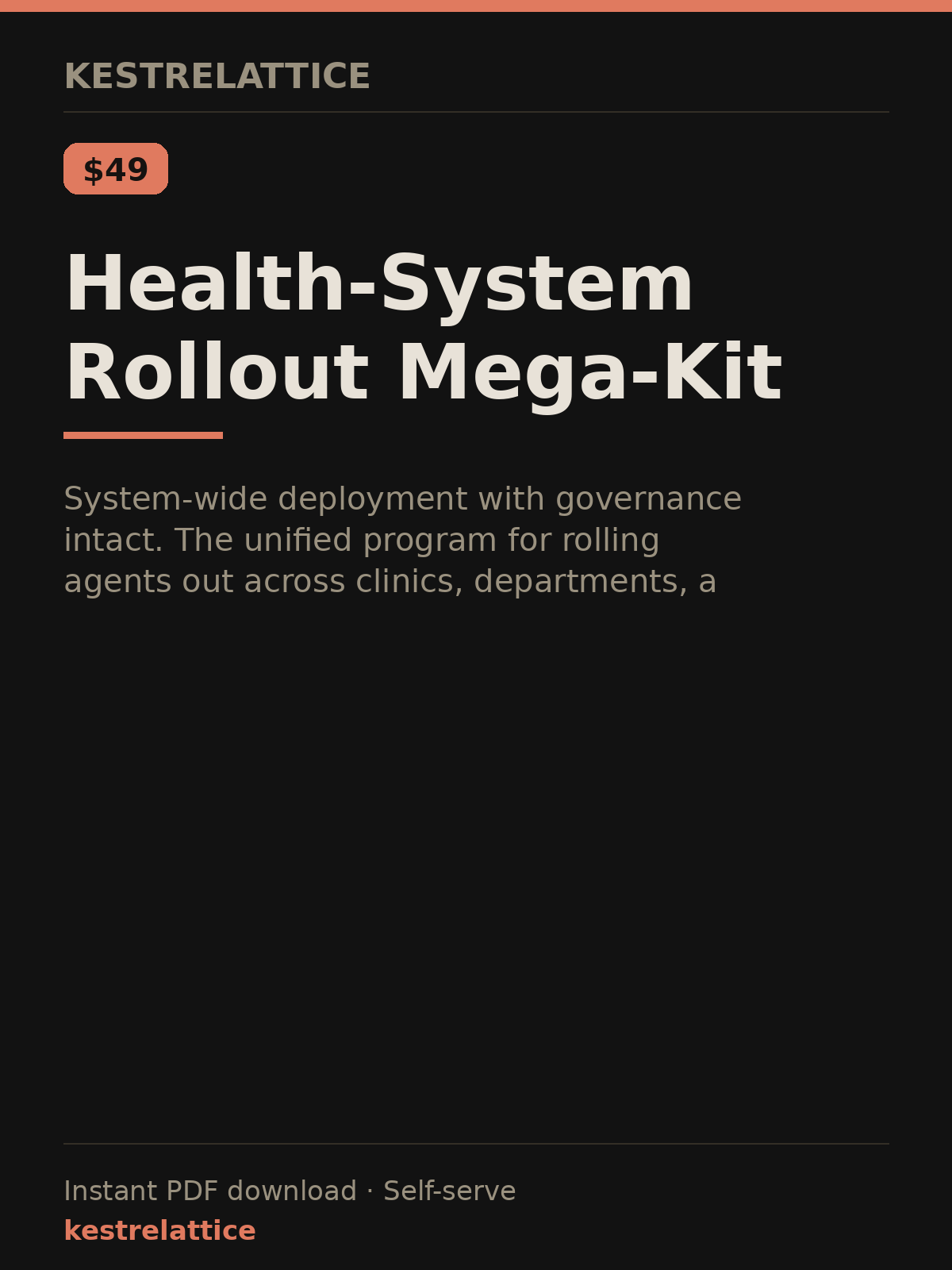 Health-System Rollout Mega-Kit cover