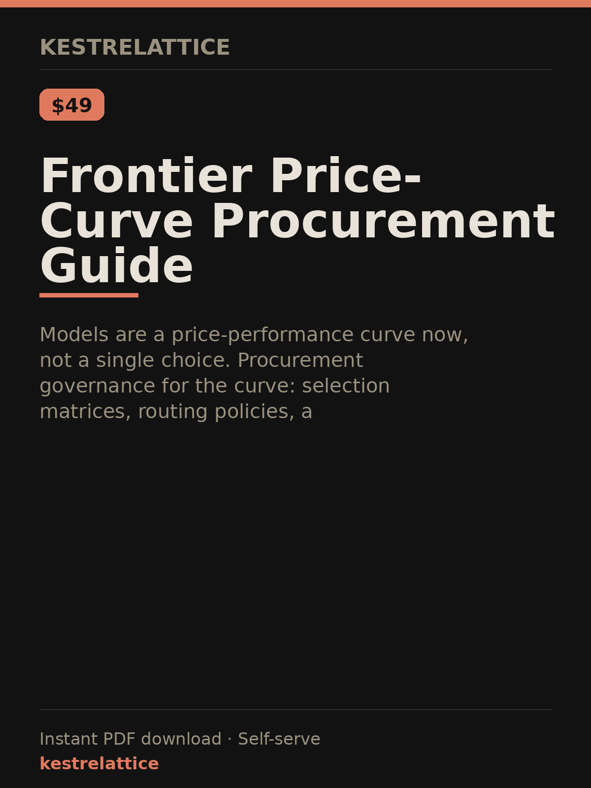 Frontier Price-Curve Procurement Guide cover