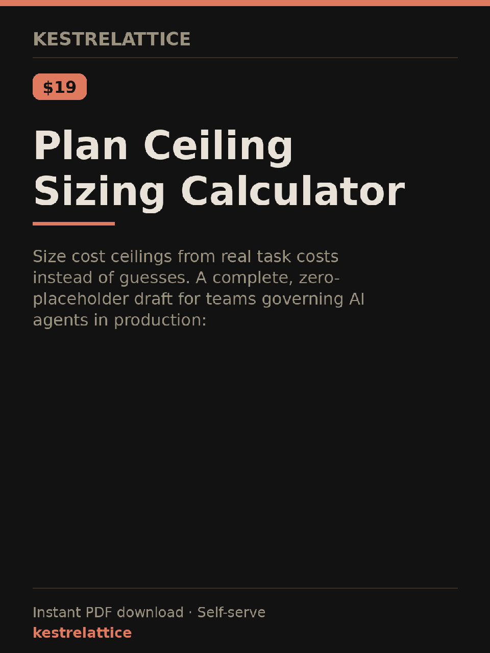 Plan Ceiling Sizing Calculator cover