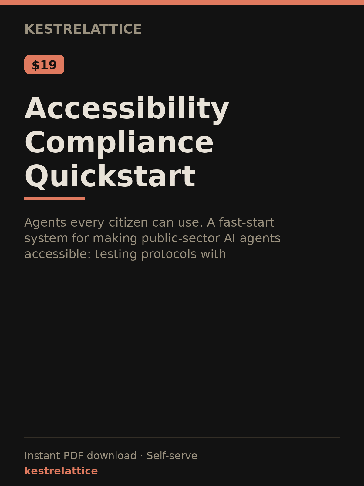 Accessibility Compliance Quickstart cover