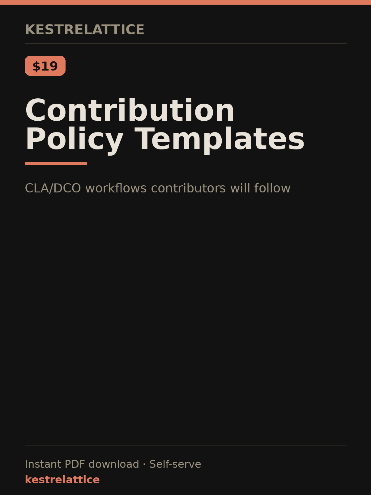 Contribution Policy Templates cover