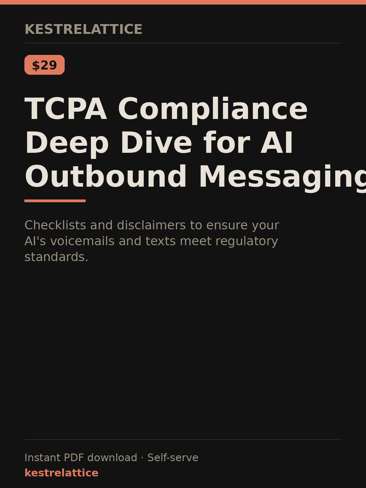 TCPA Compliance Deep Dive for AI Outbound Messaging cover