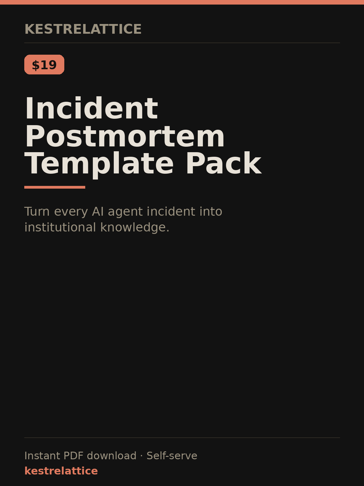 Incident Postmortem Template Pack cover