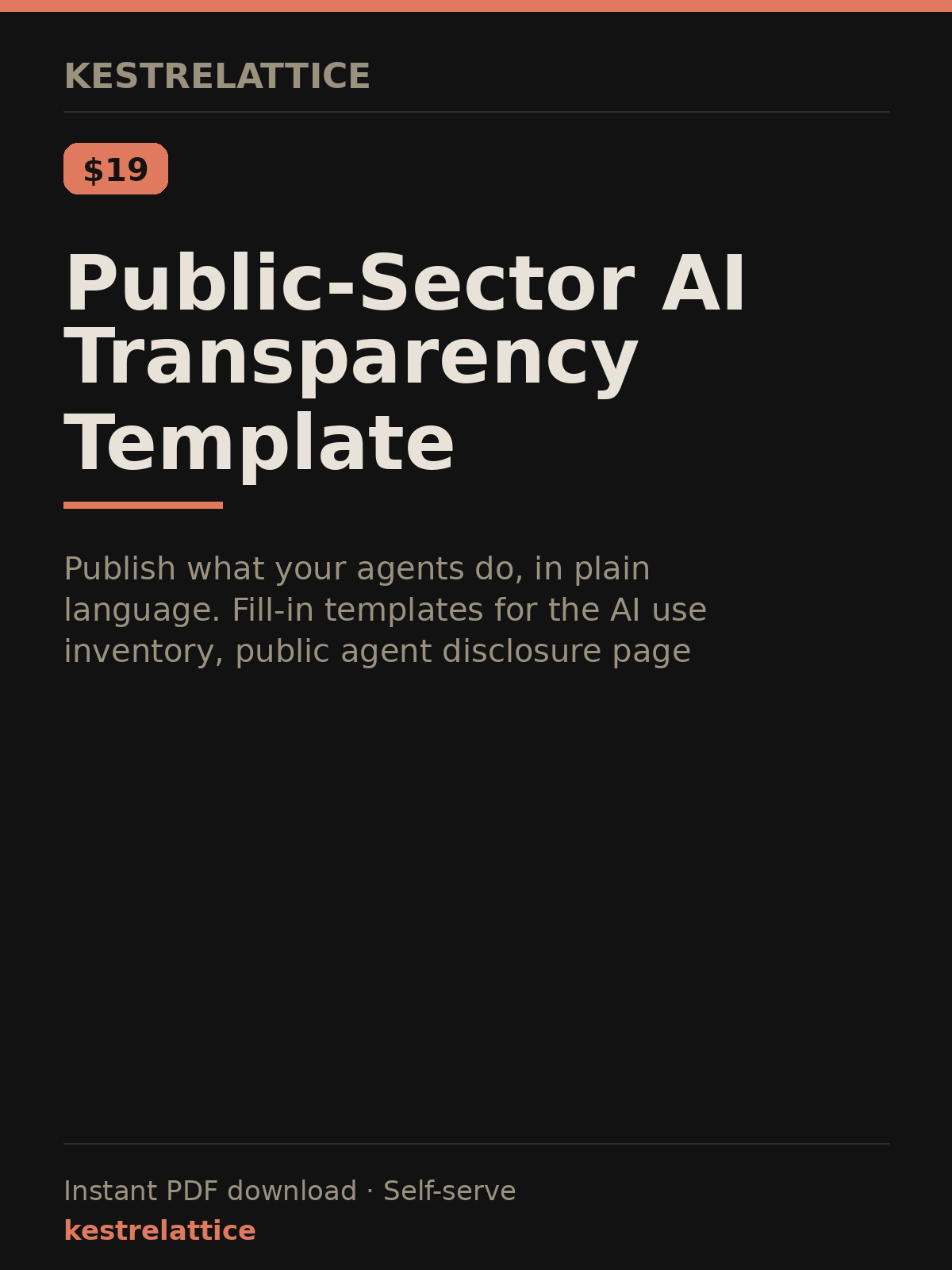 Public-Sector AI Transparency Template cover
