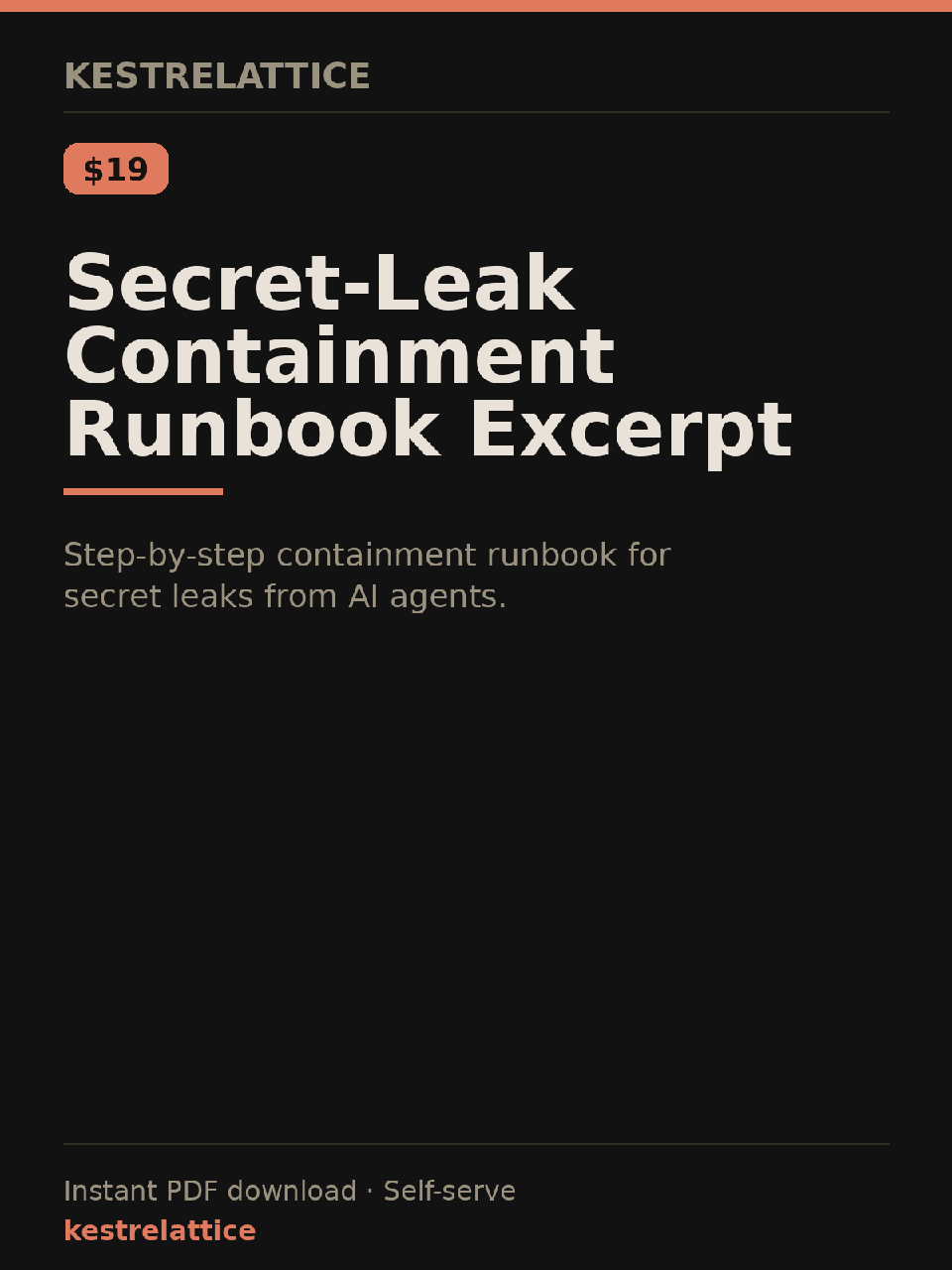 Secret-Leak Containment Runbook Excerpt cover
