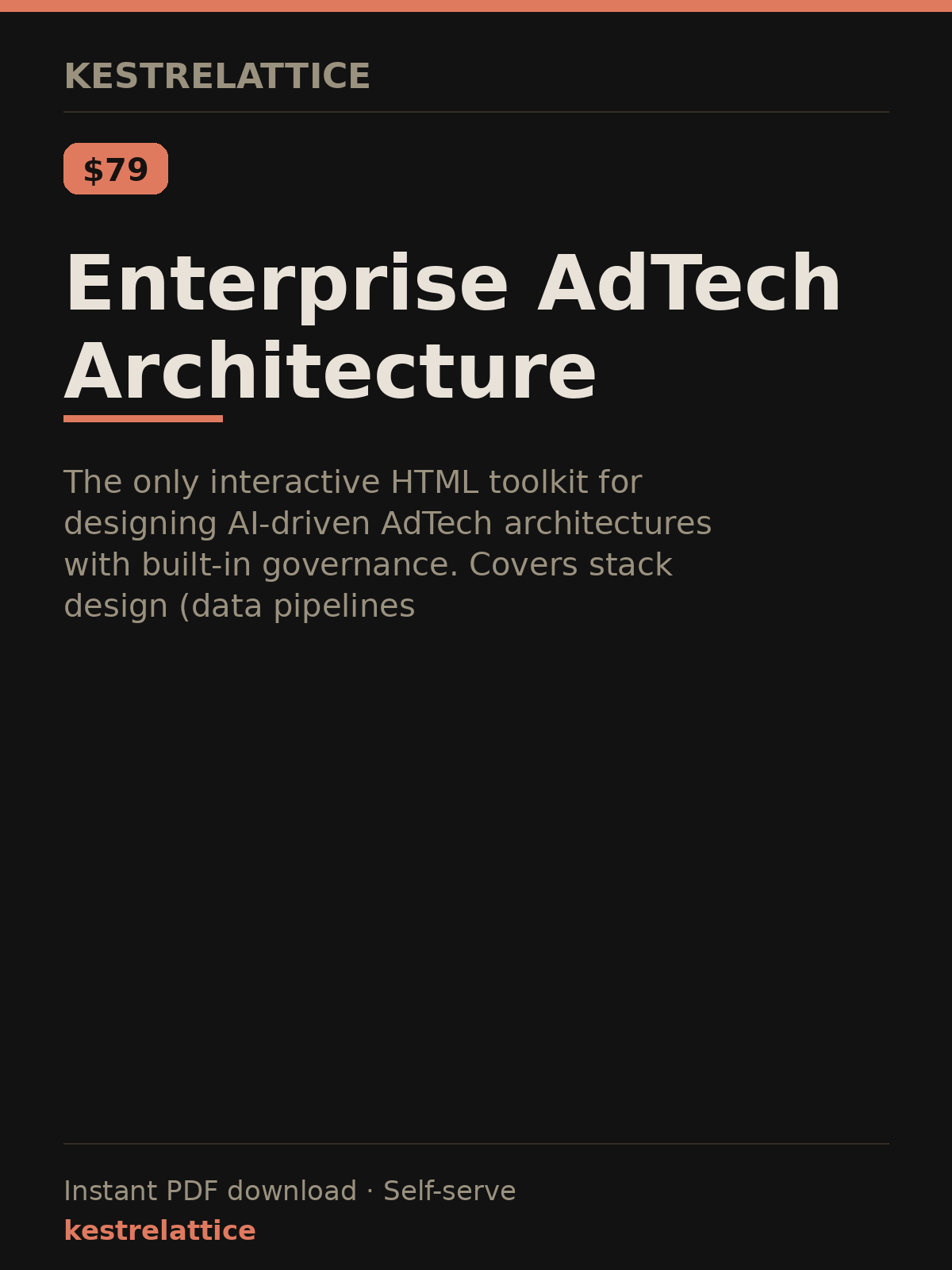 Enterprise AdTech Architecture cover