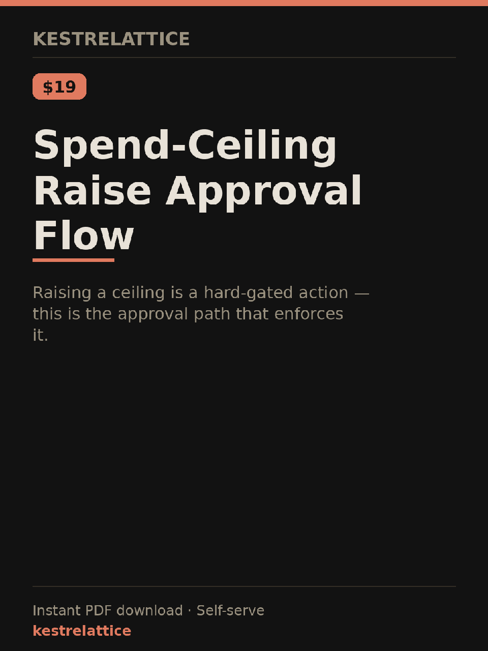 Spend-Ceiling Raise Approval Flow cover