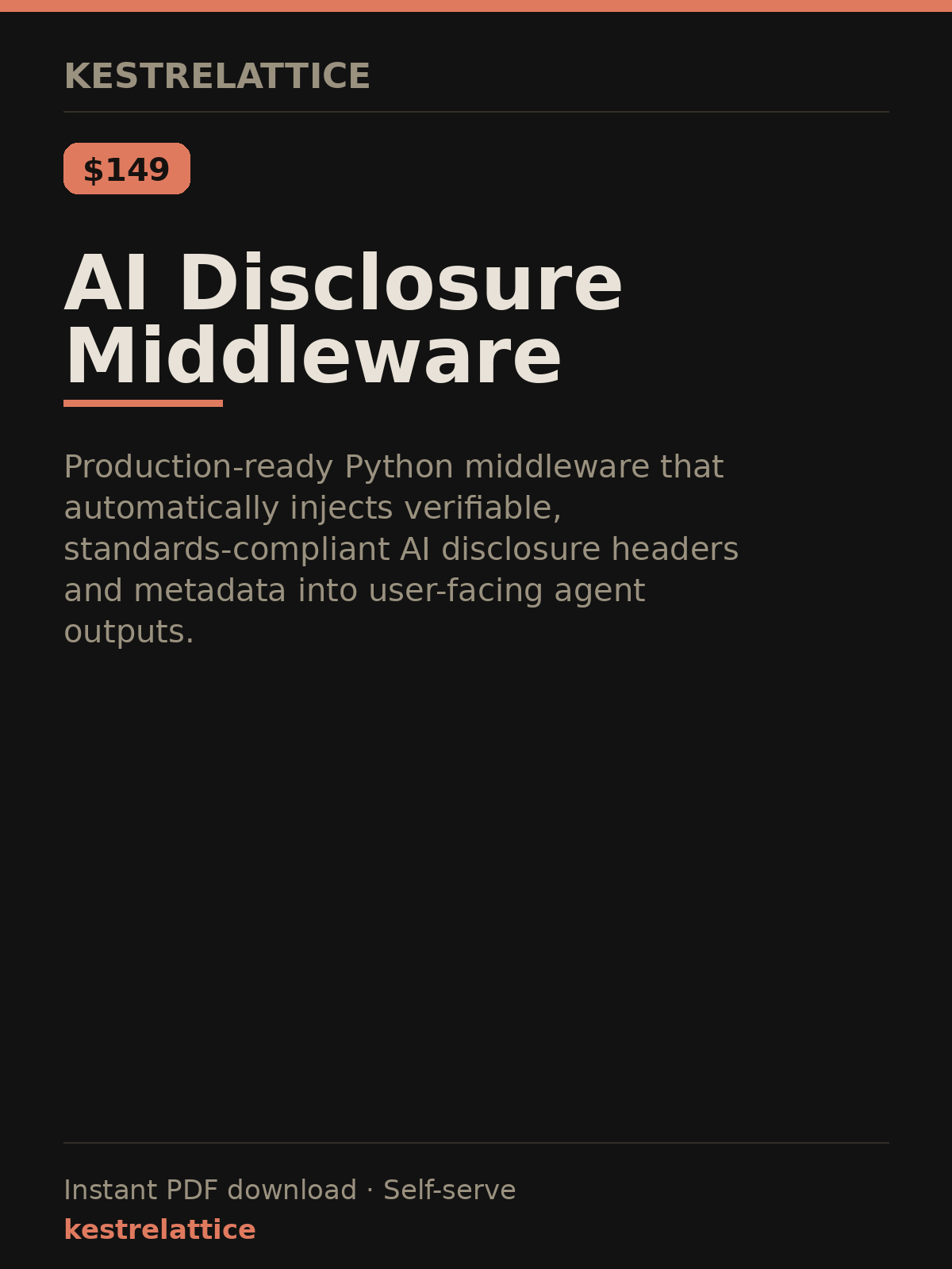 AI Disclosure Middleware cover