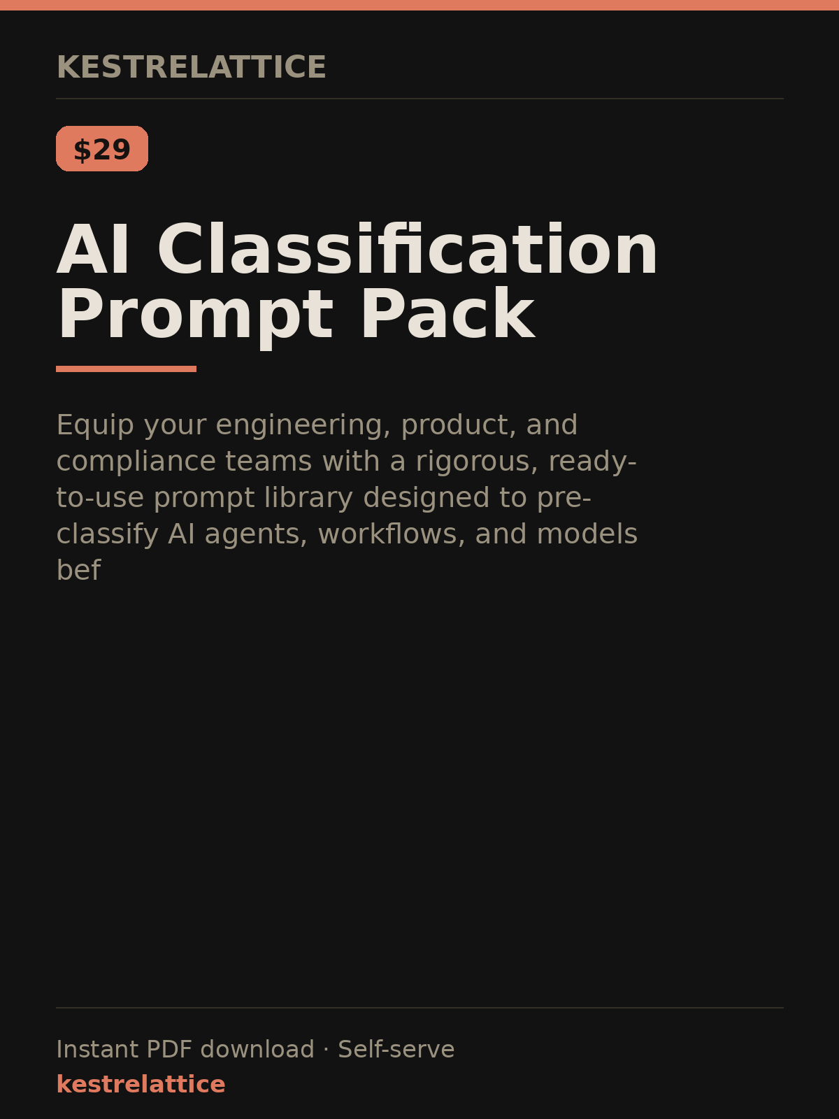 AI Classification Prompt Pack cover
