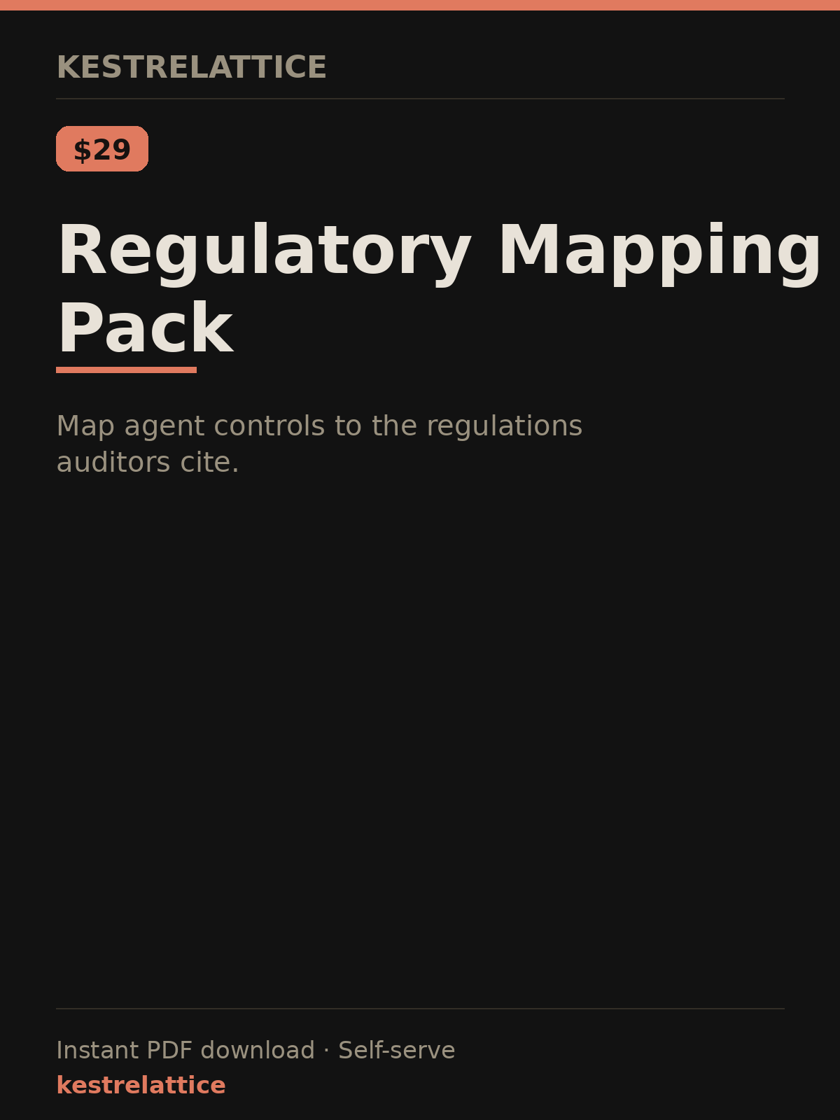 Regulatory Mapping Pack cover