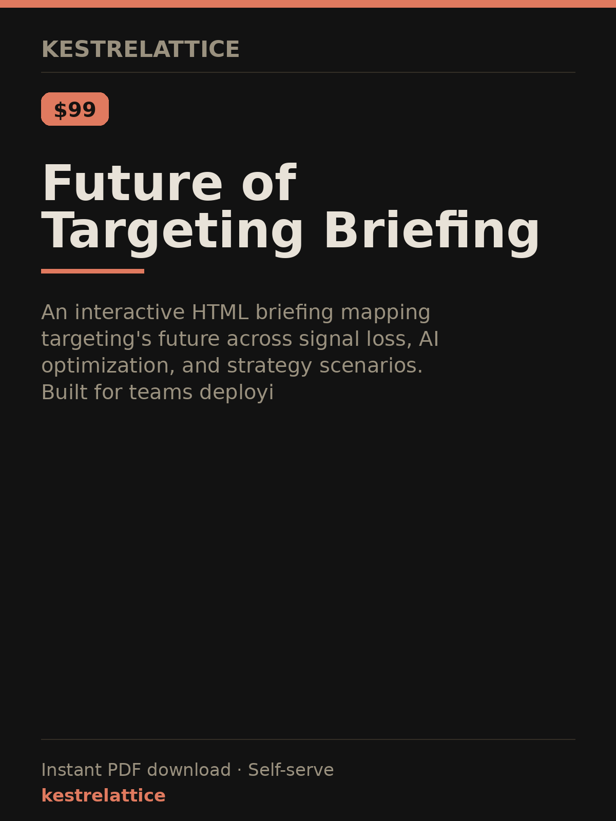 Future of Targeting Briefing cover