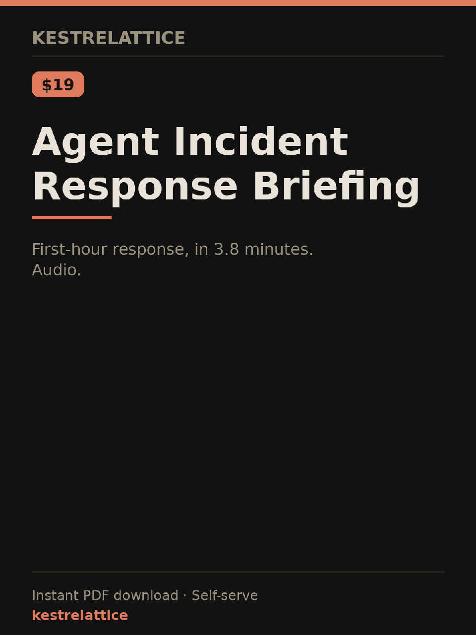 Agent Incident Response Briefing cover
