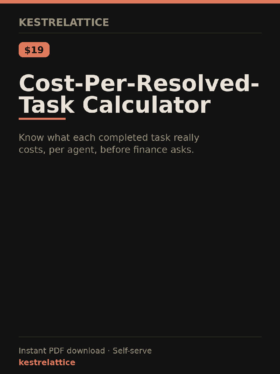 Cost-Per-Resolved-Task Calculator cover