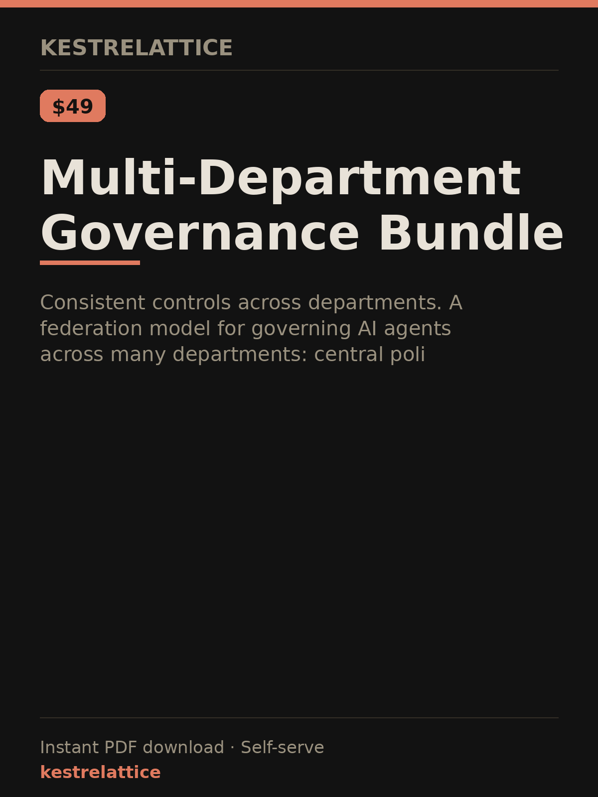 Multi-Department Governance Bundle cover